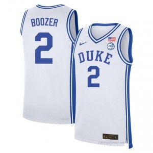 Duke Cayden Boozer #2 White Men Basketball Player Jersey | Elite Authentically Stitched 785Nl8MB