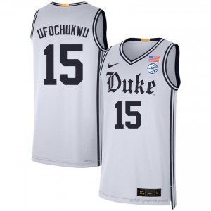 Ifeanyi Ufochukwu White #15 Duke Blue Devils Team Men University Basketball Jersey | Durably Stitched 66048R4N