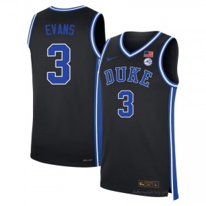 #3 Isaiah Evans Duke Blue Devils Men Black Basketball High School Jersey | Pro-Grade Stitched 188qvspB