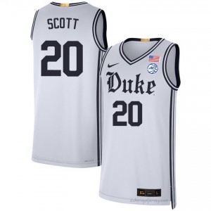 Jack Scott White #20 Duke Blue Devils Team Men High School Basketball Jersey | Durably Stitched 343w64j2