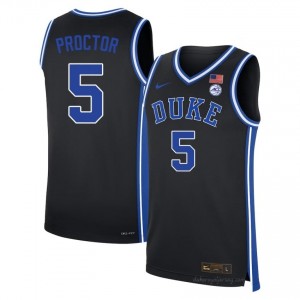#5 Tyrese Proctor Duke Blue Devils Men Black Basketball NCAA Jersey | Pro-Grade Stitched 493tiEh8