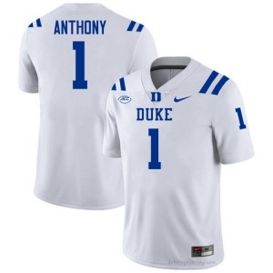 Andrel Anthony Duke Men #1 White Football High School Jersey | Classic Premium Stitched 99IO075I