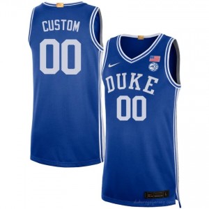 Custom Blue Devils Men #00 Royal Basketball Player Jersey | Classic Premium Stitched 91K13wa1