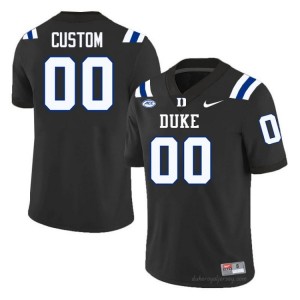 #00 Custom Duke Blue Devils Men Black Football University Jersey | Pro-Grade Stitched 816iUDJM
