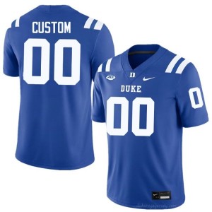 Custom Blue Devils Men #00 Royal Football NCAA Jersey | Classic Premium Stitched 99d7n06C