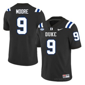 Jaquez Moore Black #9 Duke Blue Devils Men NCAA Football Jersey | Durably Stitched 81hhc72s