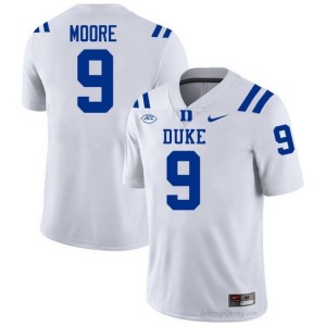 #9 Jaquez Moore Duke Men White Football Player Jersey | Pro-Grade Stitched 887Ew488