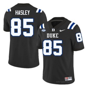 #85 Jeremiah Hasley Duke Blue Devils Men Black Football College Jersey | Pro-Grade Stitched 410r6j67
