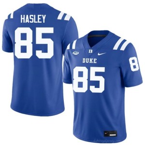 Jeremiah Hasley Blue Devils Men #85 Royal Football Player Jersey | Classic Premium Stitched 50n78d7u