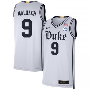 Khaman Maluach Blue Devils Men #9 White Team Basketball NCAA Jersey | Classic Premium Stitched 5336qjXo
