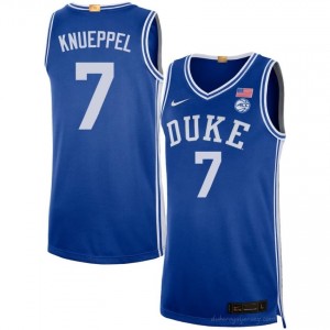 Kon Knueppel Royal #7 Duke Blue Devils Men University Basketball Jersey | Durably Stitched 42WX58vM