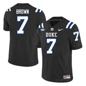 Que'Sean Brown Black #7 Duke Blue Devils Men Player Football Jersey | Durably Stitched 68maL3g0