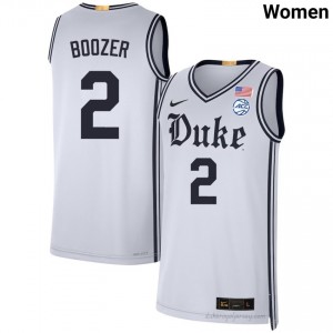 Cayden Boozer White #2 Duke Team Women High School Basketball Jersey | Durably Stitched 232pVYu0