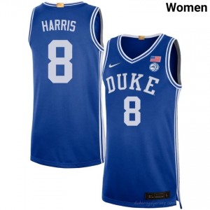 Darren Harris Royal #8 Duke Women NCAA Basketball Jersey | Durably Stitched 398e4264