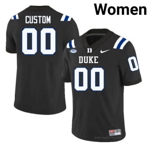 Custom Black #00 Duke Blue Devils Women Player Football Jersey | Durably Stitched 44y3d288