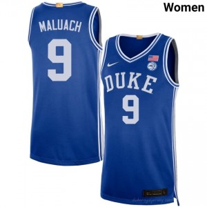 Khaman Maluach Royal #9 Duke Women NCAA Basketball Jersey | Durably Stitched 86D7Kav4