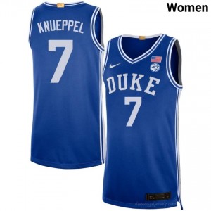 Kon Knueppel Royal #7 Duke Women High School Basketball Jersey | Durably Stitched 25e48Ys5