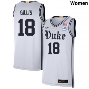 Mason Gillis Duke Blue Devils Women #18 White Team Basketball NCAA Jersey | Classic Premium Stitched 773e0Eju
