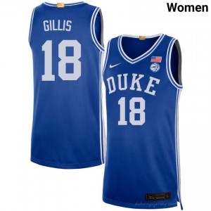 Mason Gillis Royal #18 Duke Women Player Basketball Jersey | Durably Stitched 52p5NU6W
