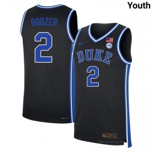#2 Cayden Boozer Blue Devils Youth Black Basketball University Jersey | Pro-Grade Stitched 787Qs0An