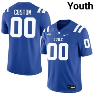 #00 Custom Blue Devils Youth Royal Football Player Jersey | Pro-Grade Stitched 10kpcN8U