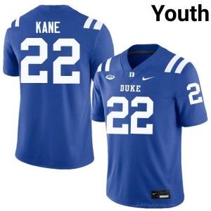 Blue Devils Moussa Kane #22 Royal Youth Football Player Jersey | Elite Authentically Stitched 17104IIA